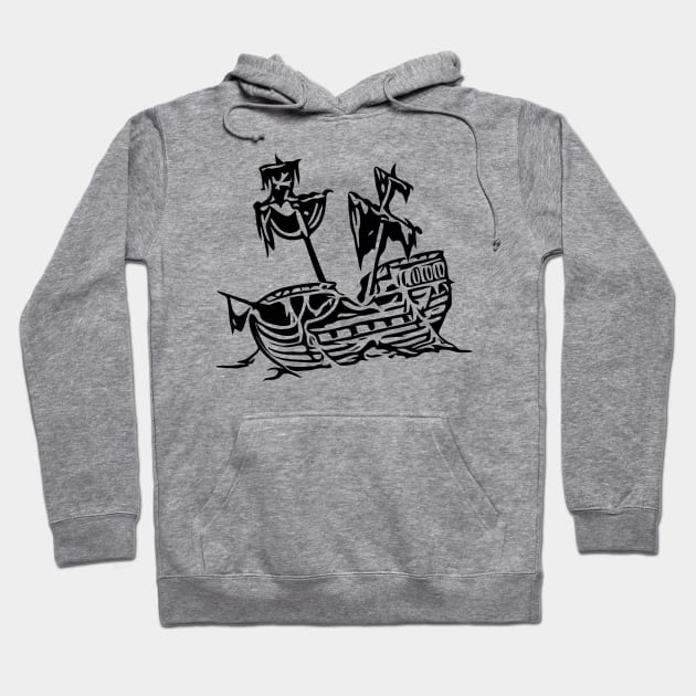Shipwreck Hoodie by KayBee Gift Shop
